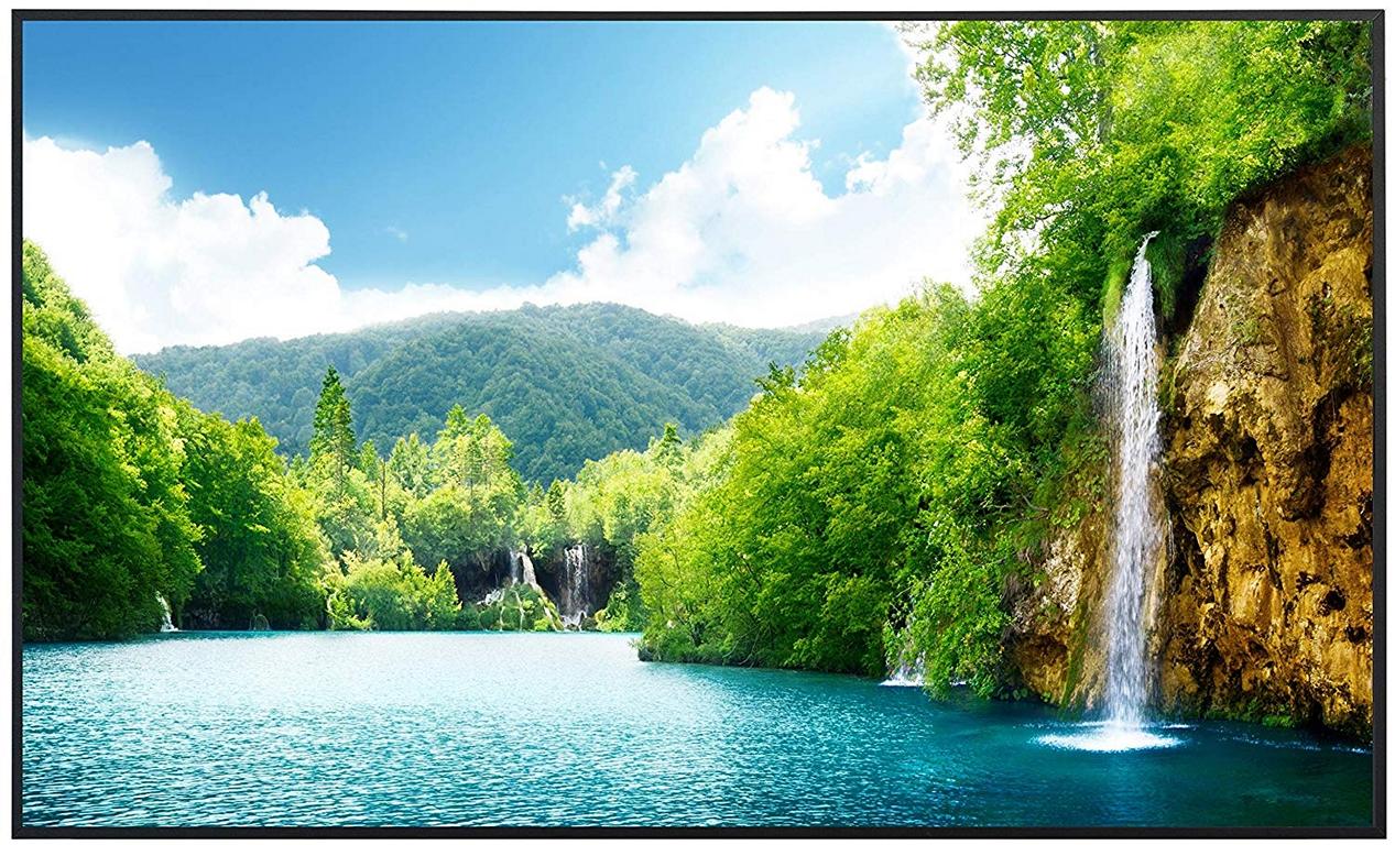 Ecowelle Infrarotheizung mit Motiv Fluss im Regenwald 01