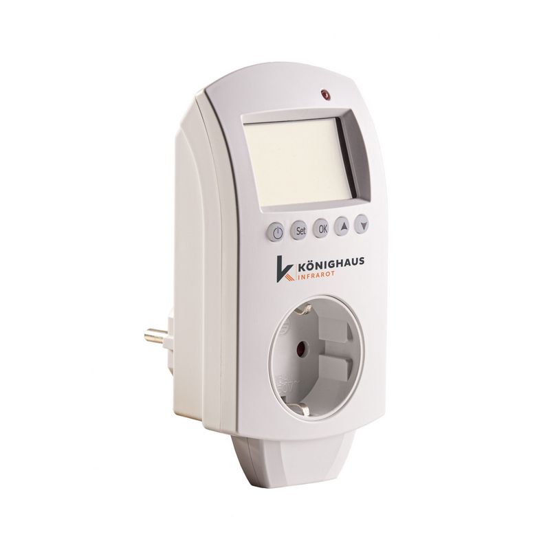 2er-Set WLAN-Steckdosen-Thermostat mit Sensor-Fernbedienung, App