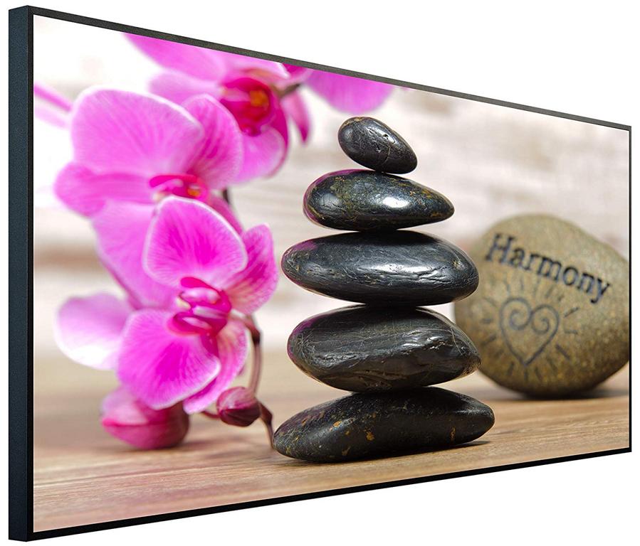 Ecowelle Infrarotheizung mit Motiv Orchidee Harmony 56 Infrarotheizung infrarotpro